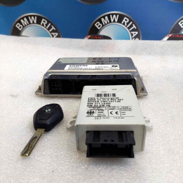 Εγκέφαλος κομπλέ σετ με κλειδιά και ημομπιλάιζερ X5 E53 (SIEMENS MS43) 5WK90015.Αυτόματο σασμάν