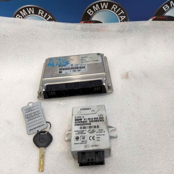 Εγκέφαλος κομπλέ σετ με κλειδιά και ημομπιλάιζερ (BOSCH 0 281 010 205) E46 M47-204D1