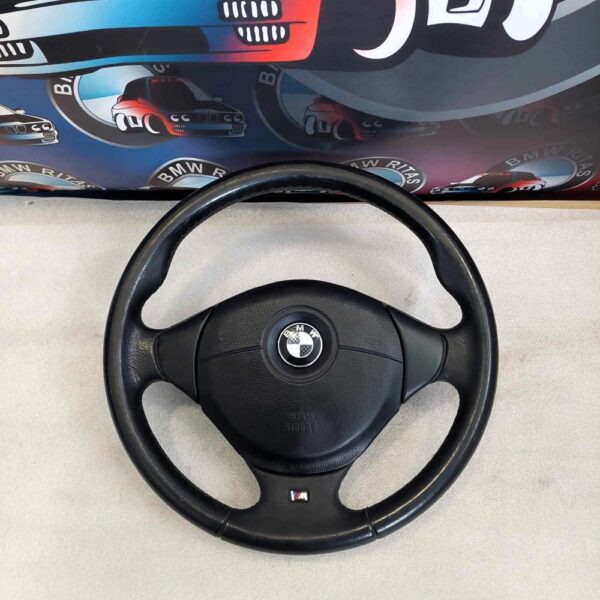 Τιμόνι σπορ E39-E46-Z3 αερόσακο μαύρο δέρμα