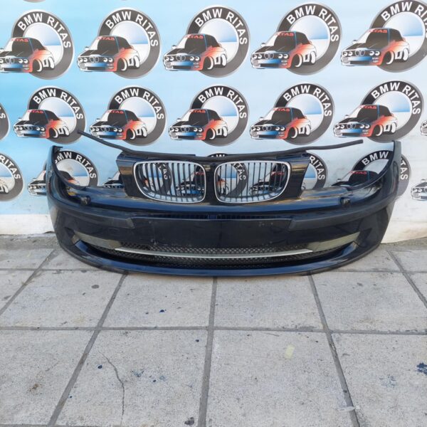 Προφυλακτήρας εμπρόσθιος - με πλυστικά για φανάρια ξένων - Ε81-Ε87 - Χρώμα μαύρο